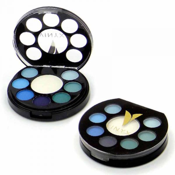 Maquiagem 3D Vinyx Estojo de Sombra e Blush  Verde e Azul